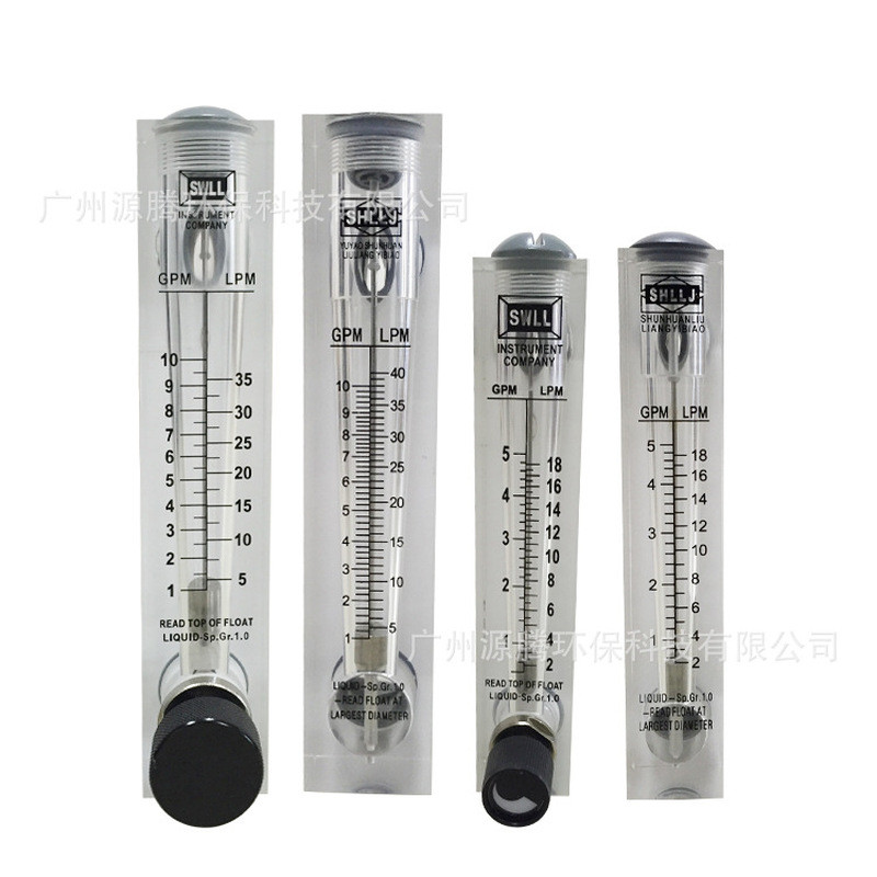 10G แผงประเภท Flow Meter Plexiglass Rotor Flow Meter Water Treatment อุปกรณ์อุปกรณ์เสริม Flow Meter 