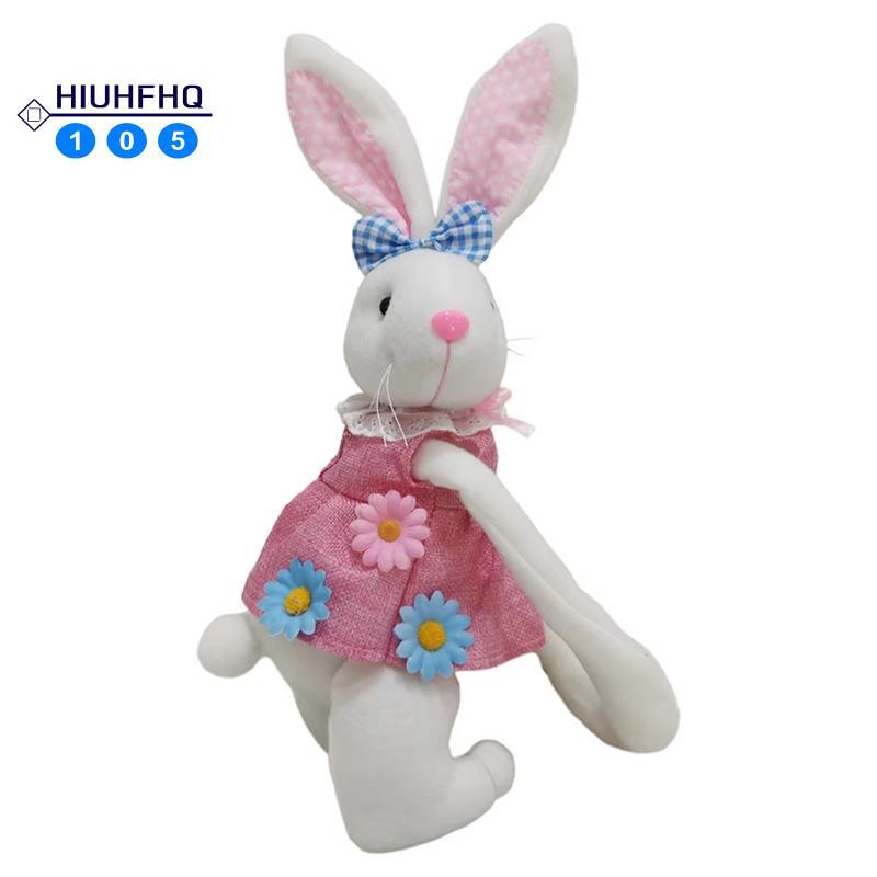 Hiuhfhq106Easter Bunny Ornament forParties White Bunny Curtain Hugger Ideal Easter Jewelry
