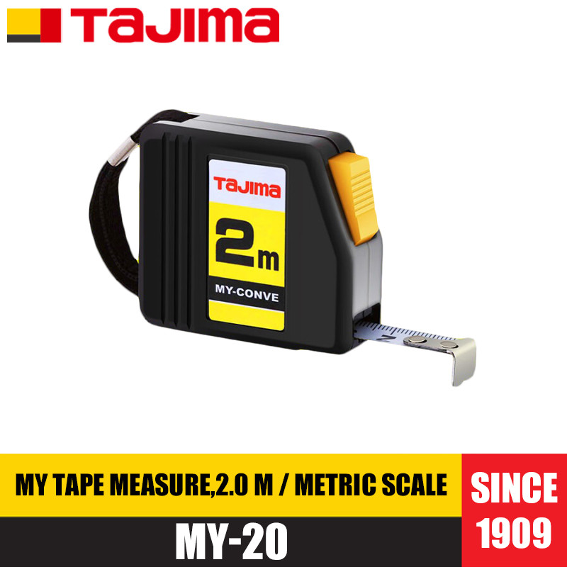 Tajima MY-20/MY-35/MY-55 Series 2m 3.5m 5.5m เทปวัดล็อคอัตโนมัติ