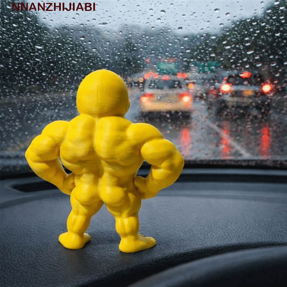 NANZHIJIABI กล้ามเนื้อเป็ดรูปปั้น, 3D พิมพ์กําหนดขากล้ามเนื้อเป็ดตุ๊กตา, เฟอร์นิเจอร์ตกแต่งสะสม Mini ขนาด Defined แขนกล้ามเนื้อเป็ดรูปปั้นชั้นวางหนังสือจอแสดงผล