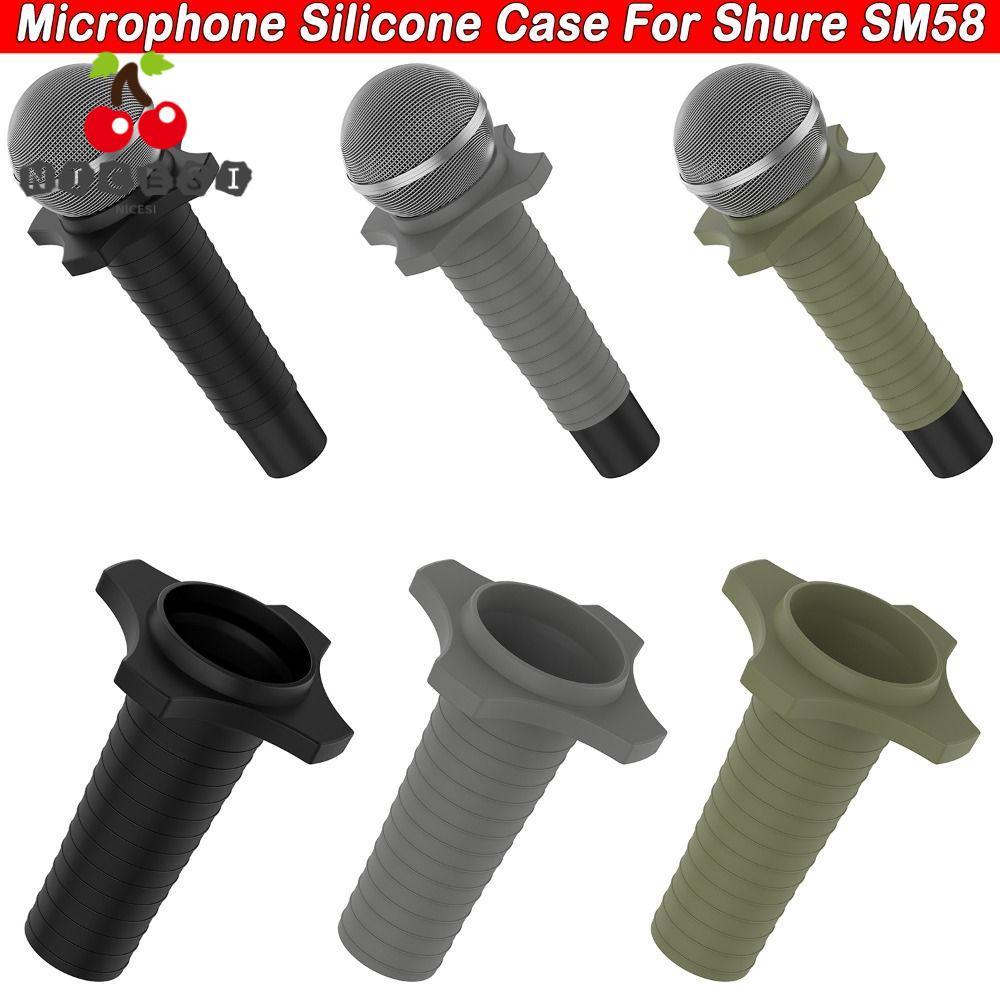 NICESI Mic Sleeve Cover, ซิลิโคน Anti-Rolling ไมโครโฟนป้องกัน, กันกระแทก Anti-Slip เปลี่ยน MIC Prote