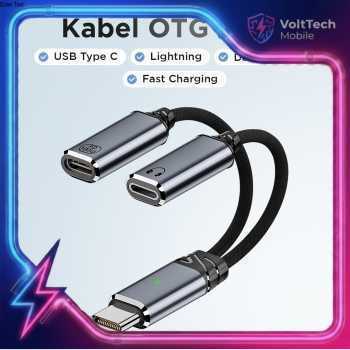 2in1 USB Type C Male to Lightning Type C สายชาร์จ OTG - DG21