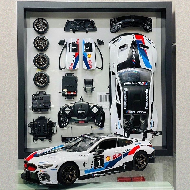 R RASTAR/Xinghui BMW Building Blocks 1: 18 รถประกอบของเล่นไฟฟ้ารีโมทคอนโทรลรถ Boy Assembly Model#RAS