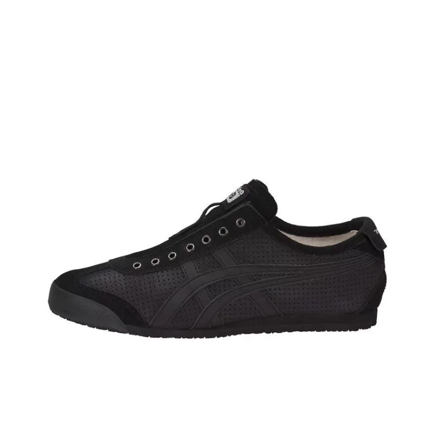 ONITSUKA TIGER Onitsuka รองเท้ารองเท้าผู้หญิงสีดํารองเท้าผ้าใบระบายอากาศสีดํานักรบ D815L90 SDCV