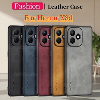 ปลอกสําหรับ Honor X8d X6d X5C Plus X5CPlus HonorX8d X 8d HonorX6d X 6d HonorX5C X 5C HonorX5CPlus สีทึบหนังเคสโทรศัพท์กันกระแทกป้องกันซิลิโคนปกหลัง