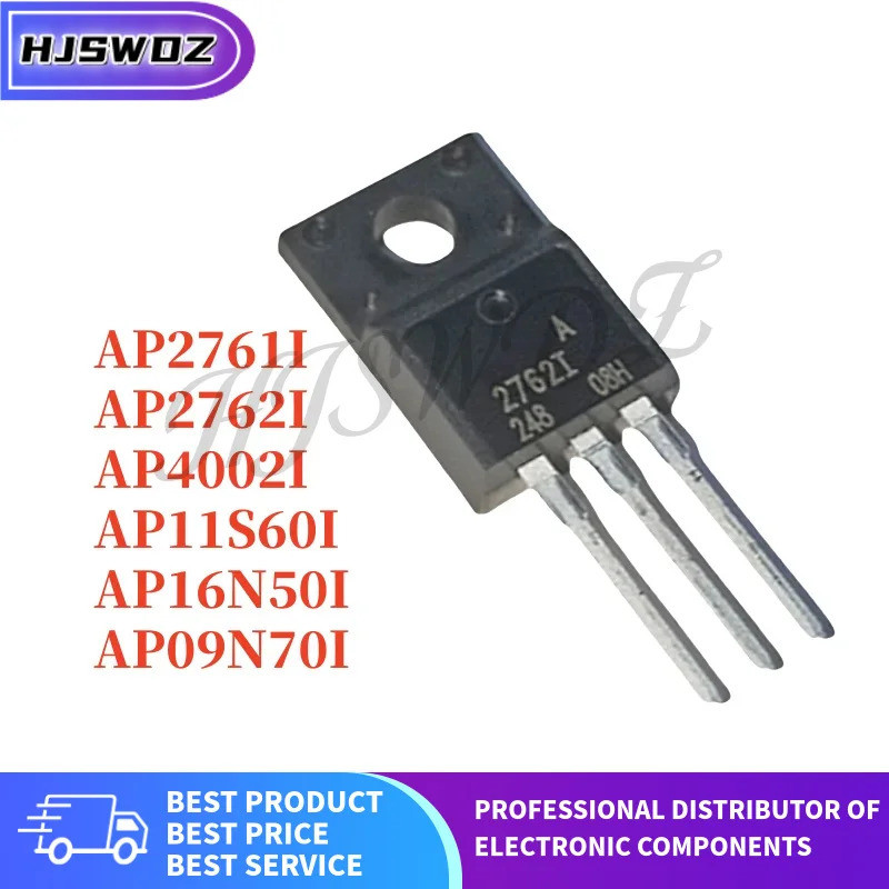 10PCS AP2761I AP4002I AP2762I AP16N50I AP11S60I AP09N70I TO-220F ทรานซิสเตอร์ยี่ห้อ mos ในสต็อก BTP9