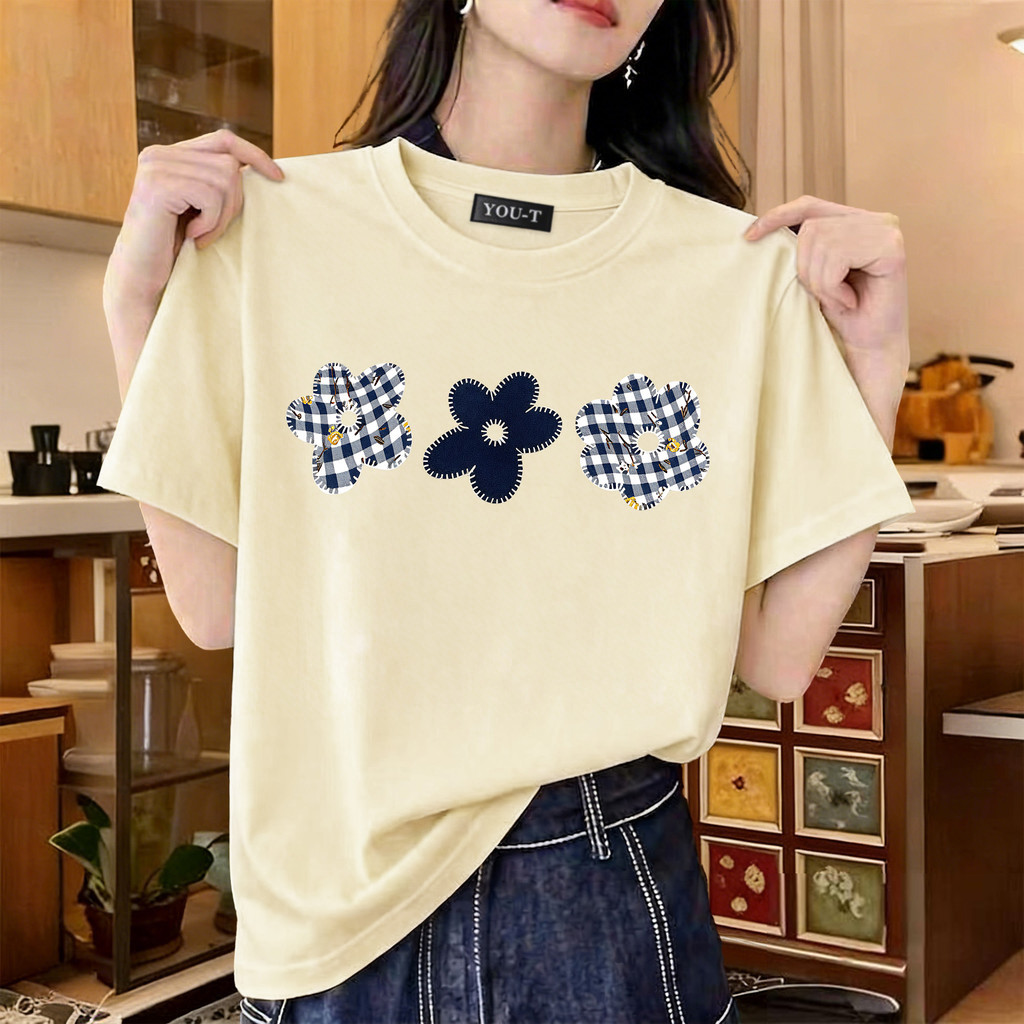Basi💥เสื้อแฟชั่น เสื้อยืด oversize ผ้าฝ้าย100% แนวสตรีท ไม่ต้องรีดผ้า สวมใส่สบาย ผ้านิ่ม  ลาย  "Three Slash"