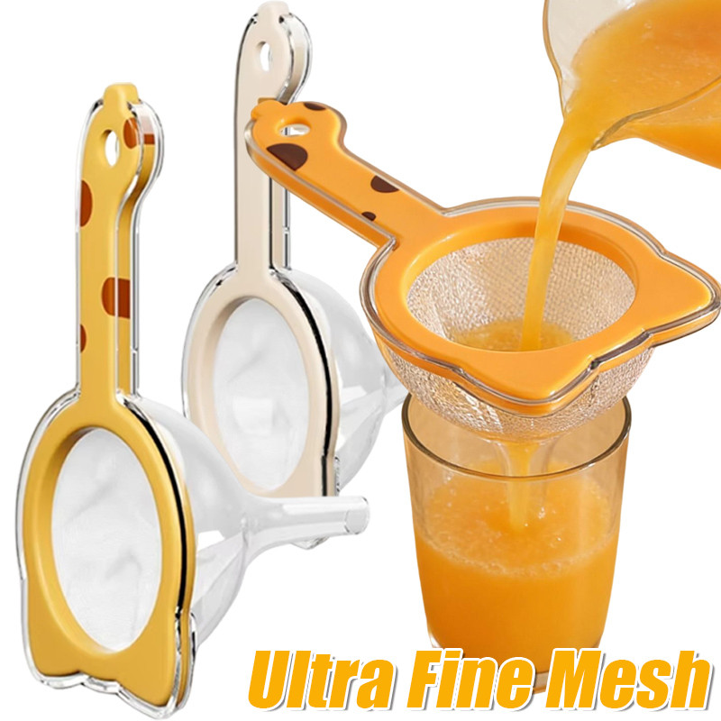 2 in 1 Multi-Functional Kitchen Filter for Juice, Soy Milk - ช้อนกรองละเอียดพิเศษที่ถอดออกได้ - ดีไซน์ติดผนัง, เกรดอาหาร
