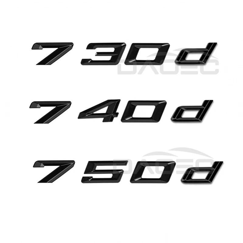 รถTrunkคําโลโก้ป้ายสัญลักษณ์Decalsสติกเกอร์สําหรับBMW 7 Series 730d 740d 730i 740i 745i 750i 760i F01 F02 G11 G12