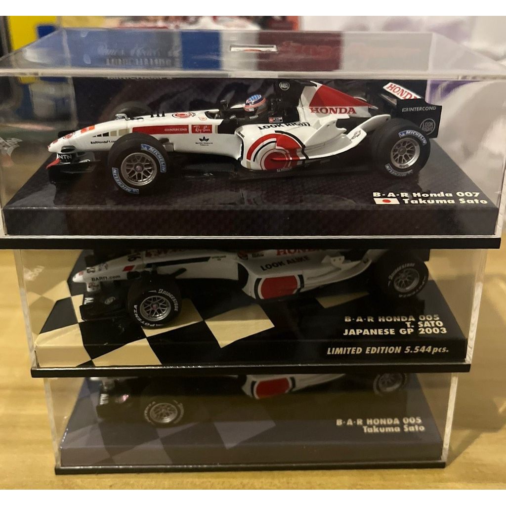 [Orphans] Mini Cut Minichamps 1/43BAR Honda Takuma Sato 2005 Season BAR007 Jingshang Special Edition