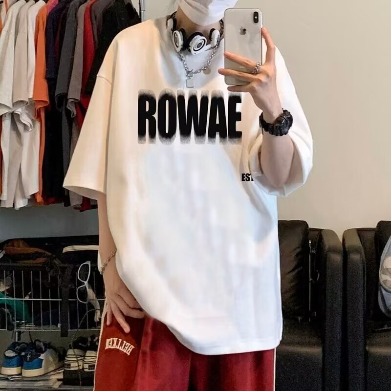 T Men 2026cod Hong Kong Short-Sleeved New Shirt 100 Loose Style Summer Trend 9NDU