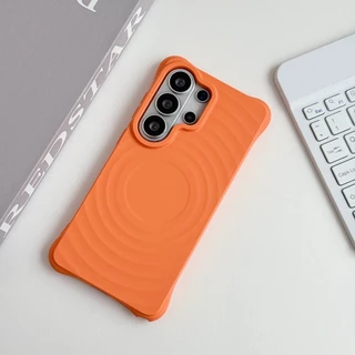 Magnetic attraction Ripple เคส Samsung Galaxy S26 Ultra S25 Ultra S24/S26Plus S25Plus S24Plus S23 Ultra New style Case ป้องกันการตก ซิลิโคน Soft เคสโทรศัพท์มือถือ