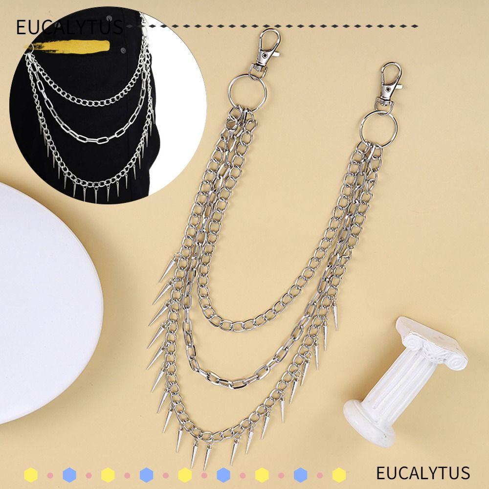 EUCALYTUSTH Heavy Duty เอว Hook Rock Emo อุปกรณ์เสริม Harajuku แฟชั่น Gothic พวงกุญแจ