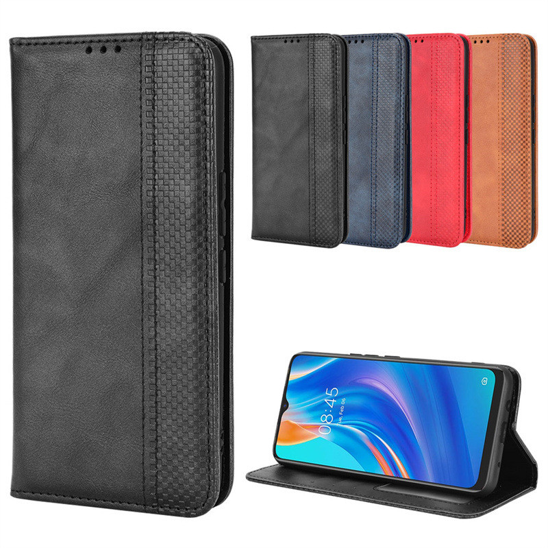 เหมาะสําหรับ Tecno Spark 7 โทรศัพท์มือถือซองหนัง Spark7 โทรศัพท์มือถือกรณีการ์ดฝาครอบแม่เหล็กป้องกัน