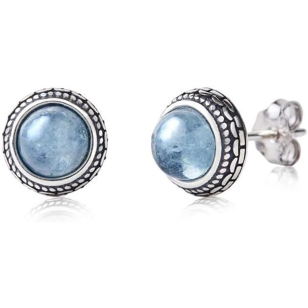 ต่างหูเงิน 925 มือทำแบบโบฮีเมียน พร้อมคริสตัล birthstone เป็นของขวัญที่มีความหมายสำหรับผู้หญิง