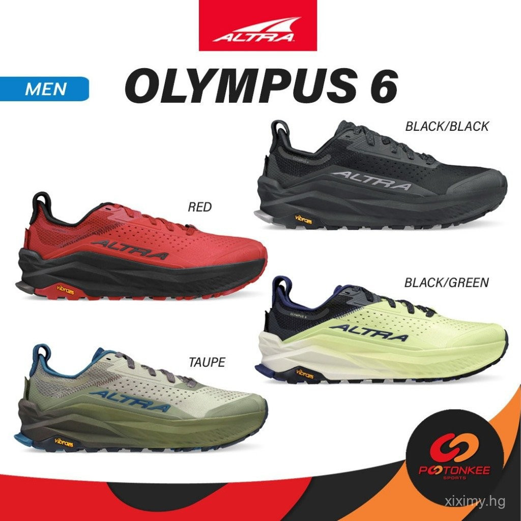 Altra Men's Olympus 6 Trail Running Shoes - Vibram Sole สำหรับการวิ่งระยะไกลบนทางเดินป่า