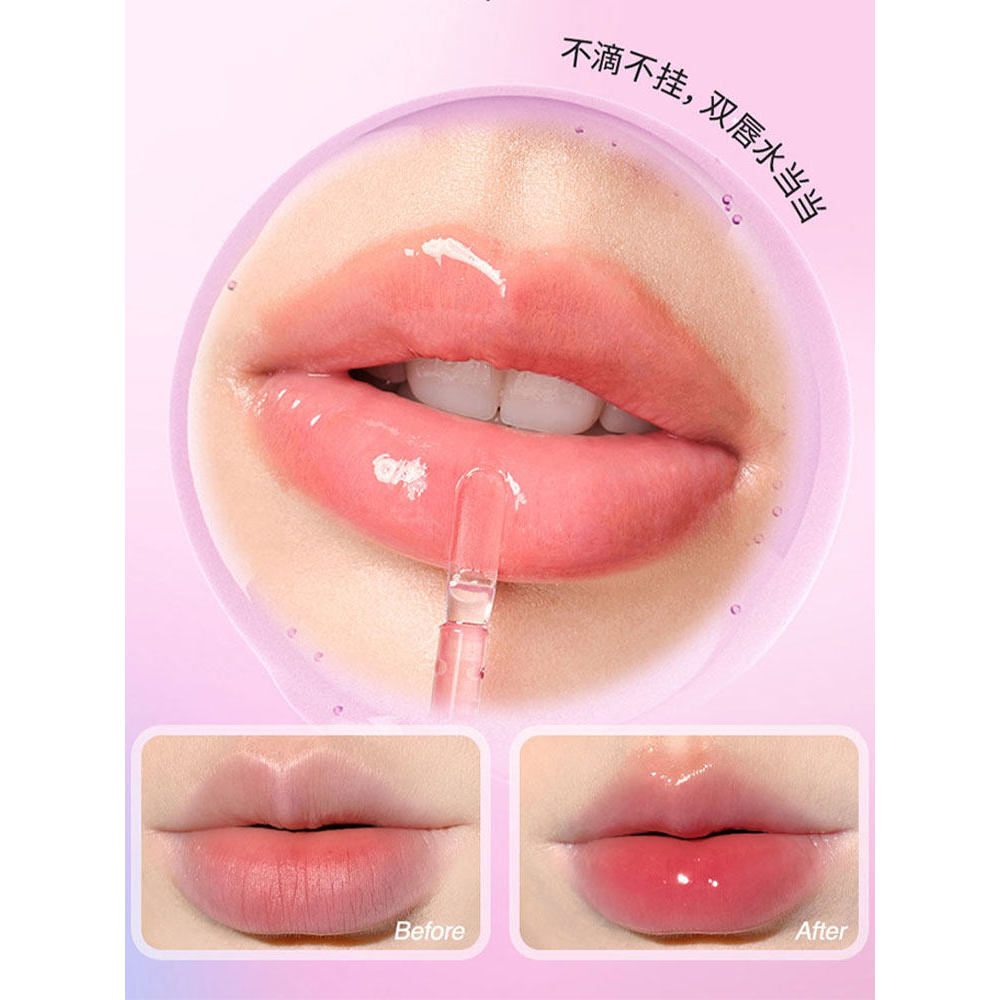 ลิปมัน ลิป ออยล์ Ukiss Transparent Mirror Hydrating Moisturizing Lip Oil