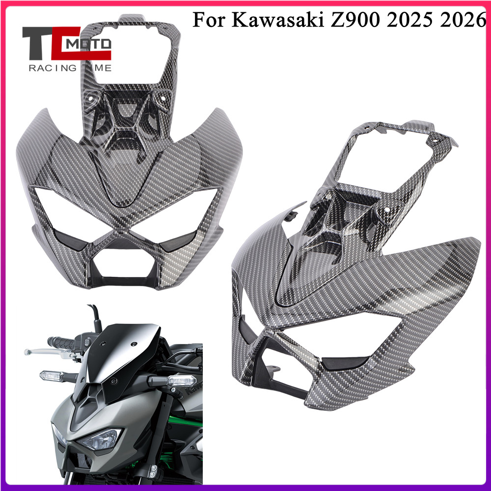 KAWASAKI ไฟหน้าฝาครอบแฟริ่งด้านบนป้องกันสําหรับคาวาซากิ Z900 Z900SE 2025 2026 Z 900 รถจักรยานยนต์ด้า