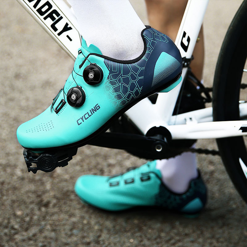 Unisex ผู้ชายขี่ Self-locking จักรยานเสือหมอบรองเท้า MTB จักรยาน Racing รองเท้า SPD ลื่นกลางแจ้งขี่จักรยานกีฬารองเท้า