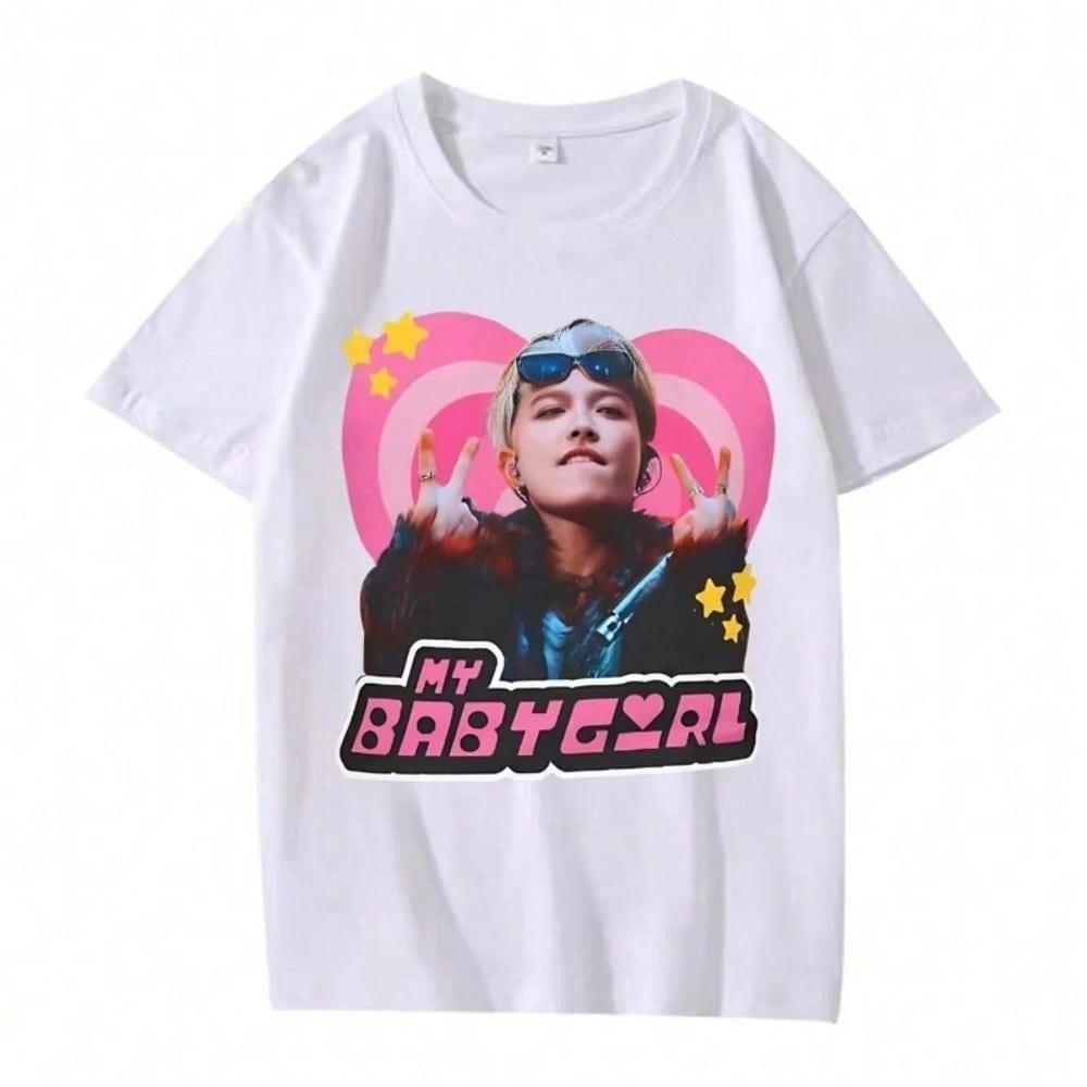 Ateez Hongjoong Matz Blonde Y2k Babygirl T Shirt Men Women Oversized 100% Cotton Short Sleeve Summer