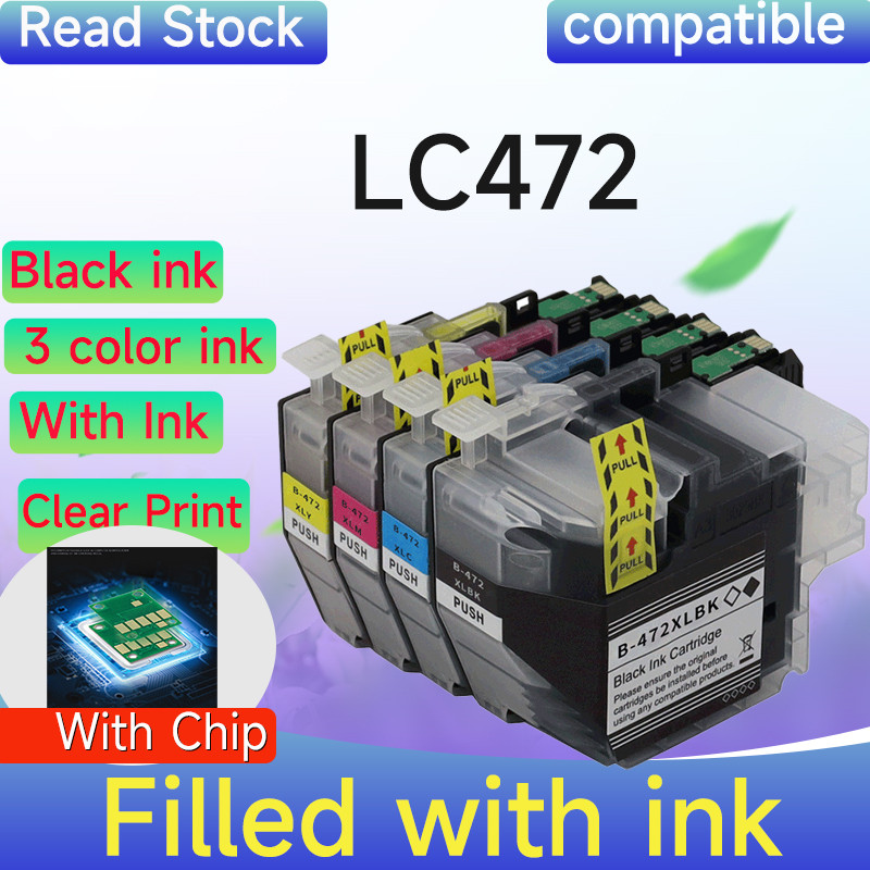 เข้ากันได้กับตลับหมึก Brother LC472 และ LC472XL MFC-J2340DW, J3540DW, และ J3940DW