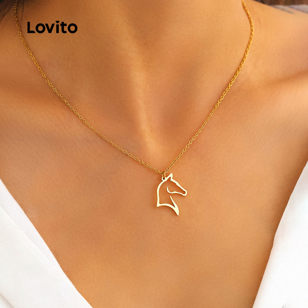 Lovito สร้อยคอการเดินทาง LCS31A332