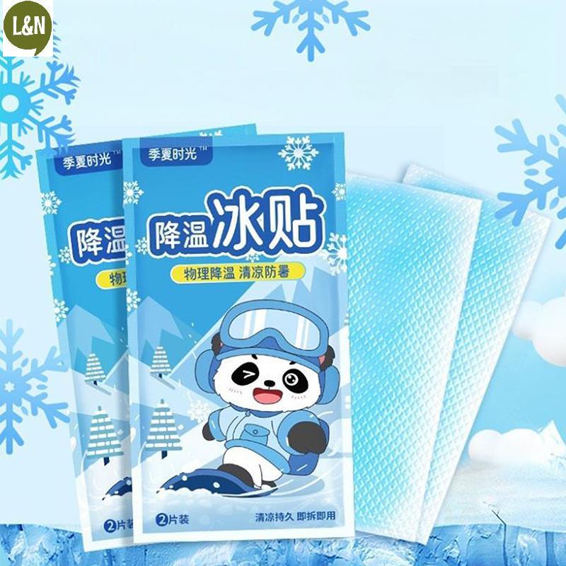<L&N> 5 ชิ้น Baby Cool Fever Cooling Patch ฤดูร้อนทางกายภาพ Cooling Ice Cool Fever Pads แบบพกพารสผลไ
