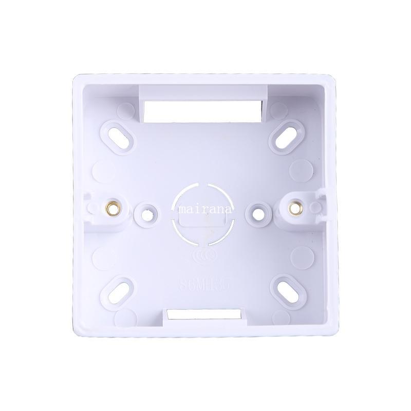 MT 86X86 PVC หนากล่อง Wall Mount Cassette สําหรับสวิทช์ซ็อกเก็ตฐาน Sw