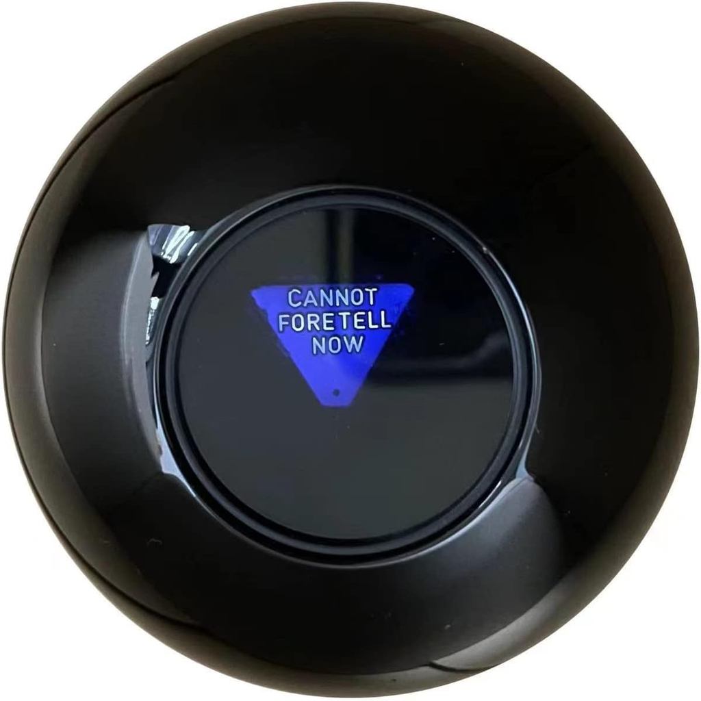 HELVAK Mystic 8 Ball Decision Making Fortune Telling Ball Retro Edition Magic 8 Black Ball