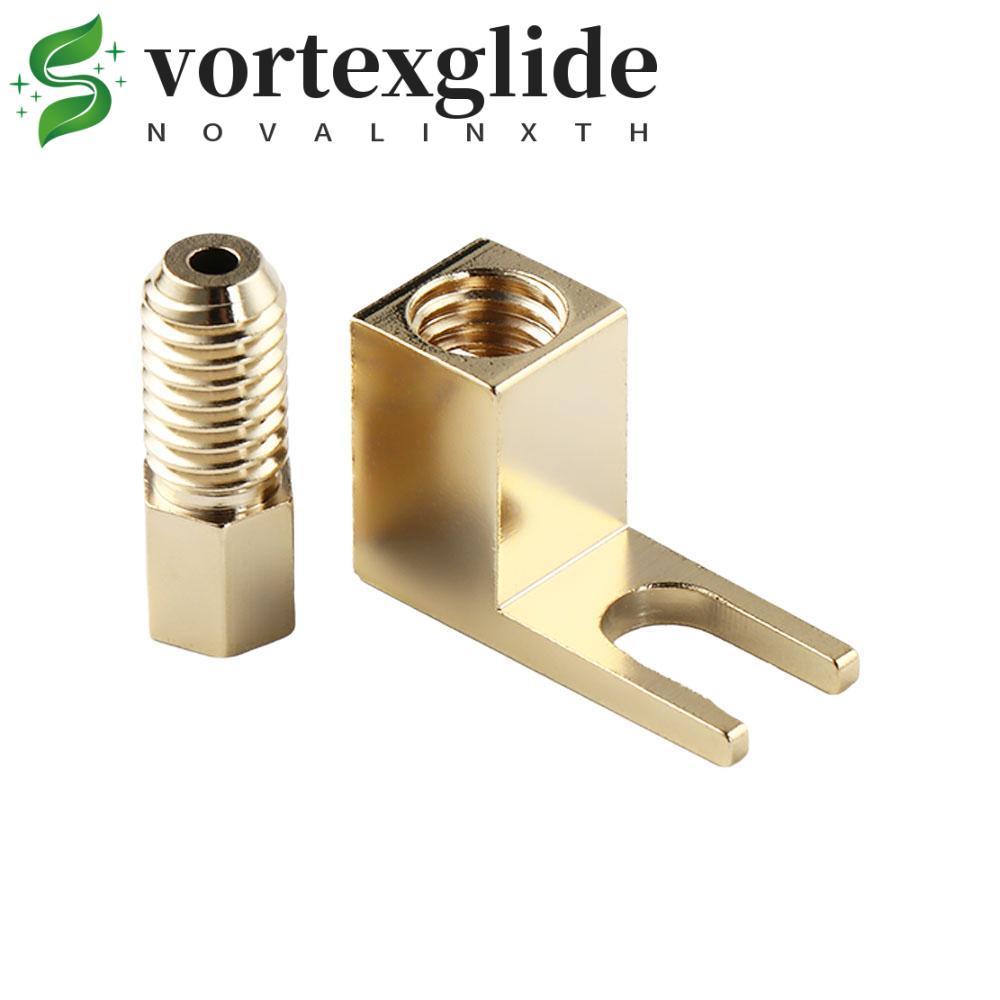 VORTEXGLIDE Banana to Spade Adapte Metal 1 PC Spade Adapter ปลั๊กอะแดปเตอร์ ปลั๊กกล้วย Y Type ปลั๊กข
