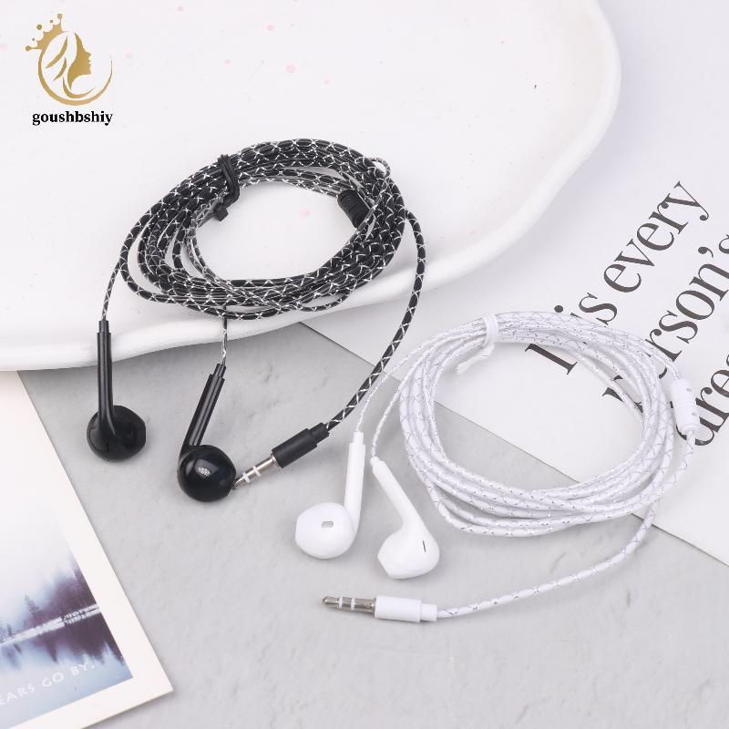 หูฟังแบบมีสาย 2เมตร/ความยาวสายเคเบิล 3.5มม. เบสหนัก สําหรับเพลง เกม และตรวจสอบเสียง