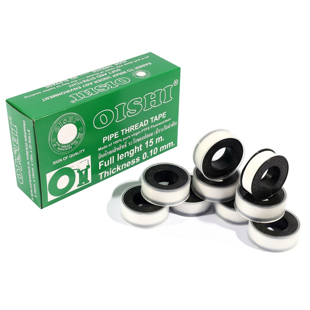 เทปพันเกลียว 19MMX0.1MMX15M(OISHI)42G