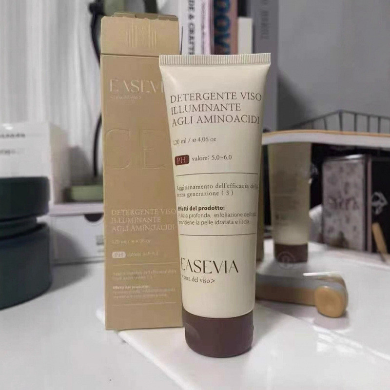 EASEVIA Amino Acid Facial Cleanser Deep Oil Control ทําความสะอาดลบรูขุมขนหดตัวสิวพร้อมสต็อก M8KU