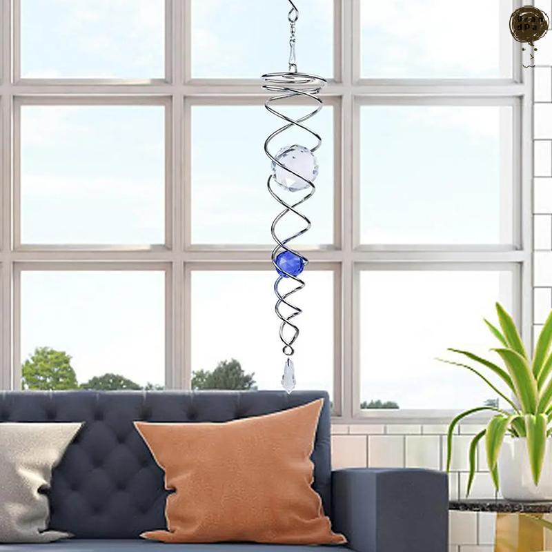 [GR] Sun Catcher Wind Spinner ตกแต่งเกลียวเกลียว WIND Spinner Gazing Ball เกลียวหาง Wind Spinner Sta