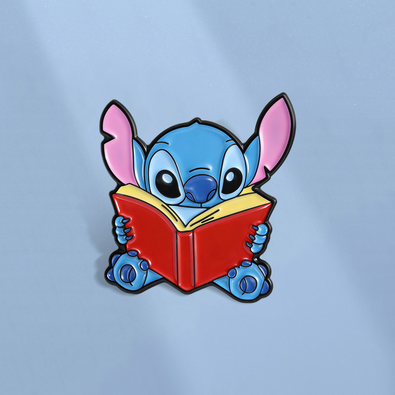 เข็มกลัดลายAnime Lilo &amp; Stitch สำหรับกระเป๋าเป้ สไตล์น่ารัก เป็นของขวัญให้เพื่อน
