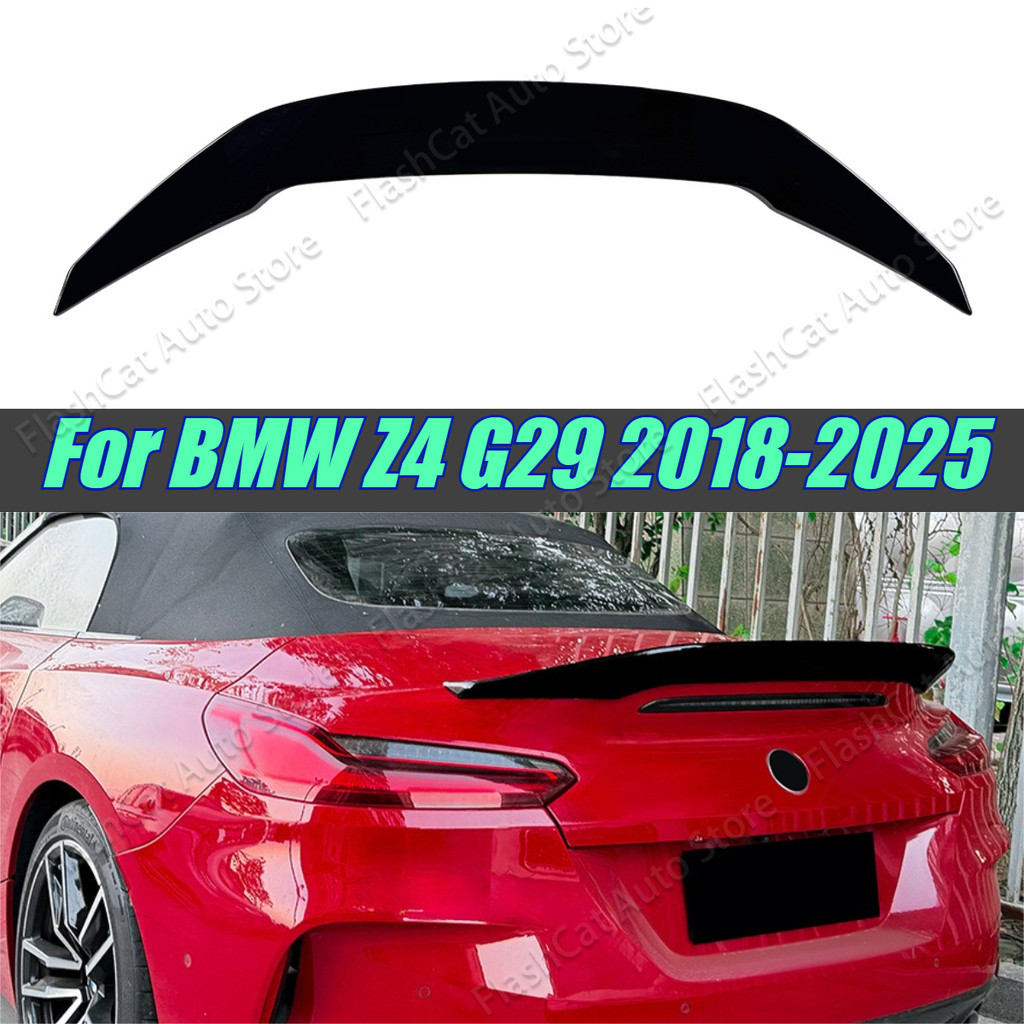 Tail Wing Trunk Lip Splitter จัดแต่งทรงผมชุดเคลือบเงาสีดํารถด้านหลังหลังคาสปอยเลอร์กีฬาสําหรับ BMW Z