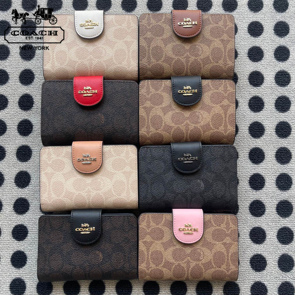 Real Shot Short Wallet Ladies Bi-Fold Coin Purse Ready Stock CW786 SLUN