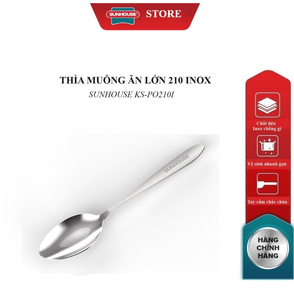ขนาดใหญ่ 210 ช้อนสแตนเลส SUNHOUSE KS-PO210I