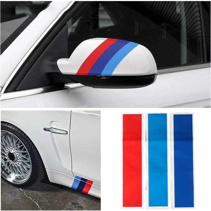 Car Sticker Stripes Grille Decal 3 M-Colored Fits for BMW Series Auto Parts Car Front Trim Strips Re