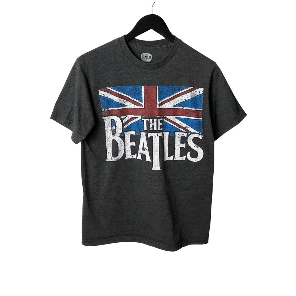 The Beatles Vintage Rock Tshirt ผ้าฝ้าย 100% Casual Unisex Baju Lelaki Perempuan Retro สไตล์ Tees