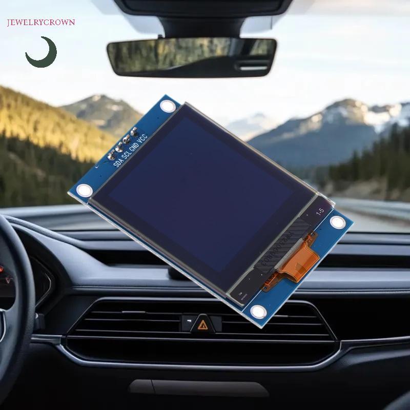 [jewelrycrown] 1.5 นิ้ว OLED จอแสดงผล LCD โมดูล 4 Pin IIC หน้าจอ LCD SH1107 อินเทอร์เฟซไดร์เวอร์หน้า