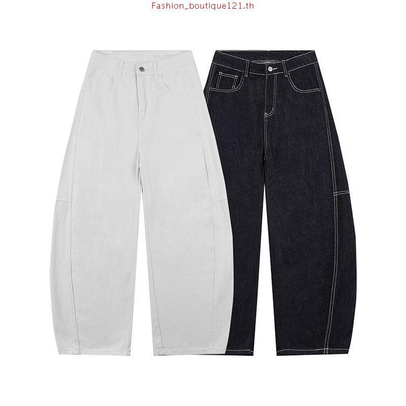 JSARA #21767 ยีนส์ทรง “Cropper Barrel Jeans  กางเกงยีนส์ทรงบาเรลที่เป็น “ขาเต่อ” สำหรับทุกคน หลากหลา