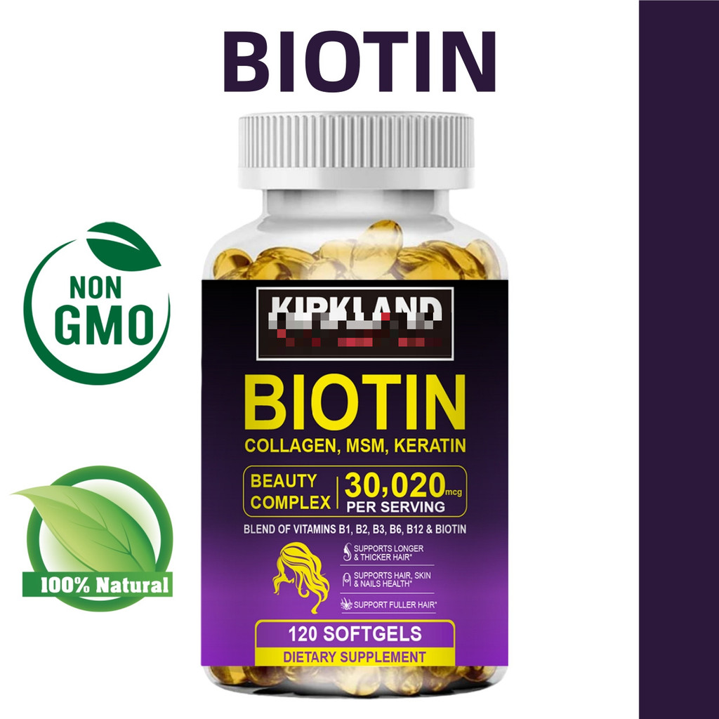 Biotin collagen Capsules บำรุงเส้นผม บำรุงผิวให้ชุ่มชื้น และเสริมความแข็งแรงให้เล็บ