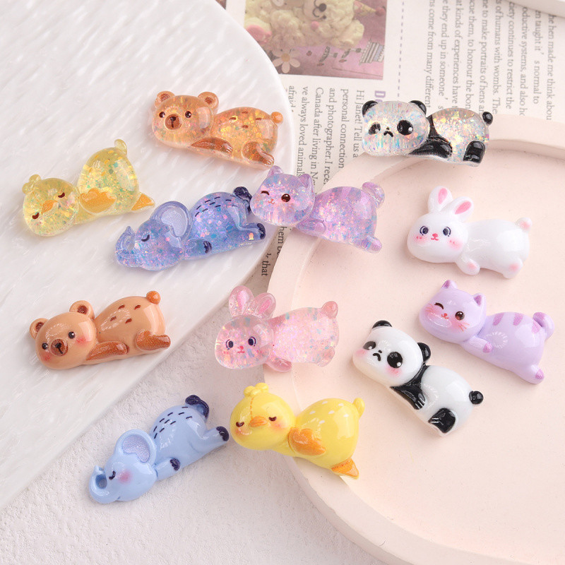 เซ็ต DIY สัตว์เลี้ยงหลับนอน (แพนด้า แรบบิท เบบี้เอลฟันท์) อุปกรณ์สำหรับเคสมือถือ