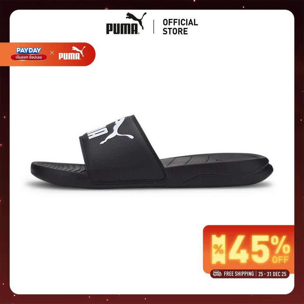 PUMA BASICS - รองเท้าแตะ Popcat 20 สีดำ - 37227901