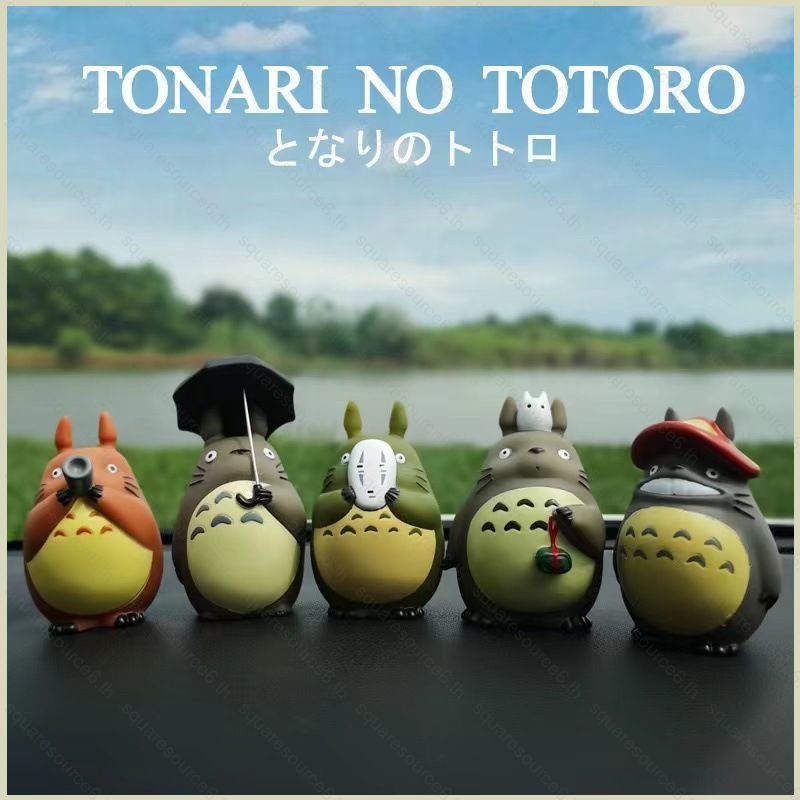 SC 5pcs Totoro Action FIgure MY NEIGHBOUR TOTORO ตุ๊กตาของเล่นสําหรับเด็กตกแต่งบ้านเครื่องประดับตกแต