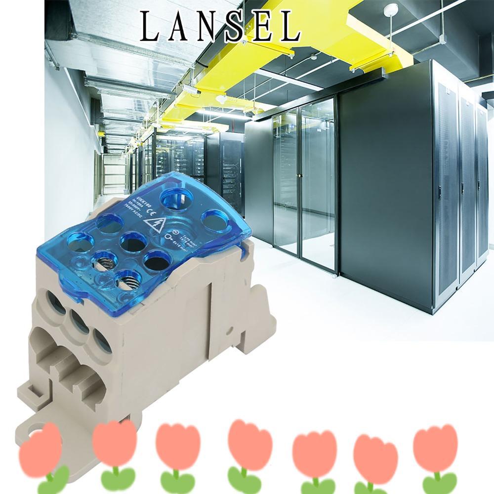 LANSEL1 UKK160 DIN Rail Terminal Block Box, 690V Easy การติดตั้งกล่องกระจาย, ทนทาน 160A Blue Electri