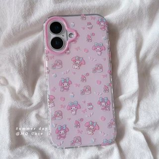 การ์ตูนเคธีแมวเมโรตี้โบว์น่ารักกราฟิติ เคส IPhone 17 11 15 13 14 16 12 Pro Max Air 7Plus X XR 6 8 15 16 14 Plus XS Max