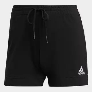 adidas ไลฟ์สไตล์ กางเกงขาสั้น Essentials Slim 3-Stripes ผู้หญิง สีดำ GM5523