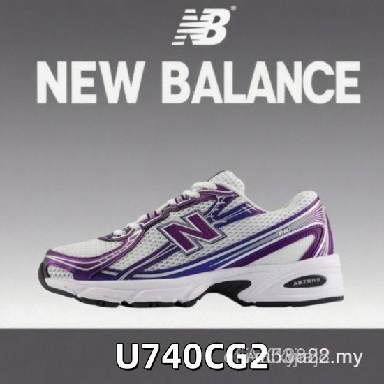 รับประกันของแท้ NB 740 U740CG2 รองเท้าผ้าใบสําหรับผู้ชายและผู้หญิง